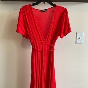 Lulus maxi wrap dress